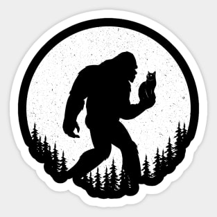 Bigfoot Cat Sticker